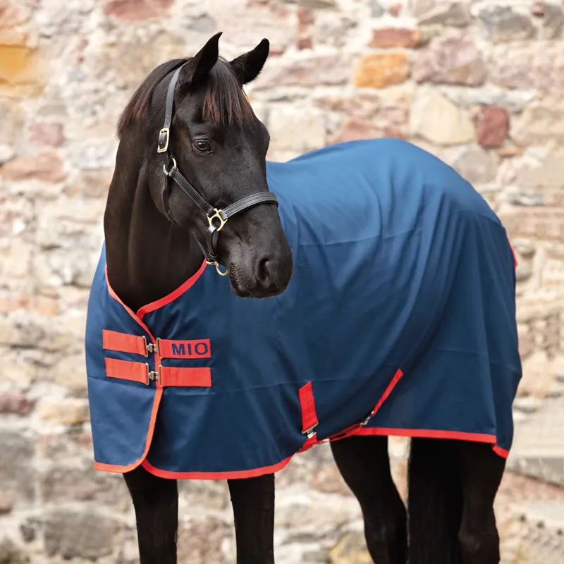 Horseware Mio Stable Sheet - Navy/Red